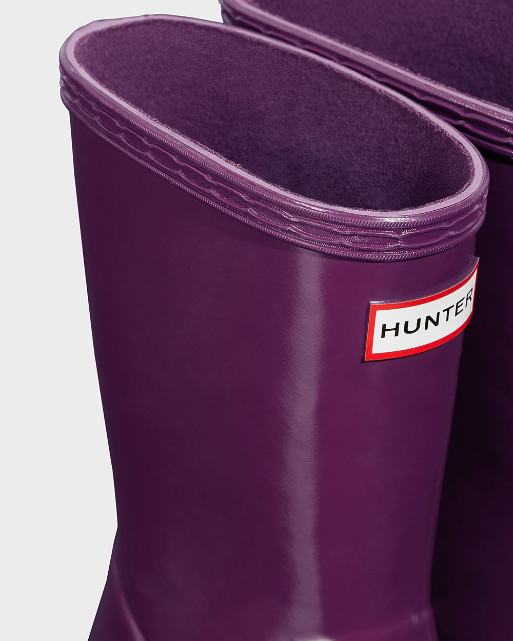 Kids Rain Boots - Hunter Original First Classic Gloss (04BPTMYIF) - Purple